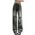 thumbnail image 1 of Clothing 2025 Women's Jeans Baggy Jeans for Women High Waist Jeans Vintage Loose Wide Leg Denim Pants Teen Girls Hiphop Streetwear Women Blendingpants, 1 of 4