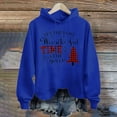thumbnail image 1 of Women Clearance Zip up Hoodie Women Women's IT'S THE MOST Wonderful TIME Of THE Year Letter Print Fashion Casual Long Sleeve Hoodie Top Sweatshirt With Pockets, 1 of 3
