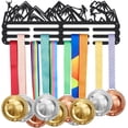 thumbnail image 1 of Women Climbing Medal Hanger Display Sports Medals Display Rack for DIY 60+ Medals Wall Mount Ribbon Display Holder Rack Hanger Decor Iron Hooks Gifts for DIY Climbing Lovers, 1 of 7