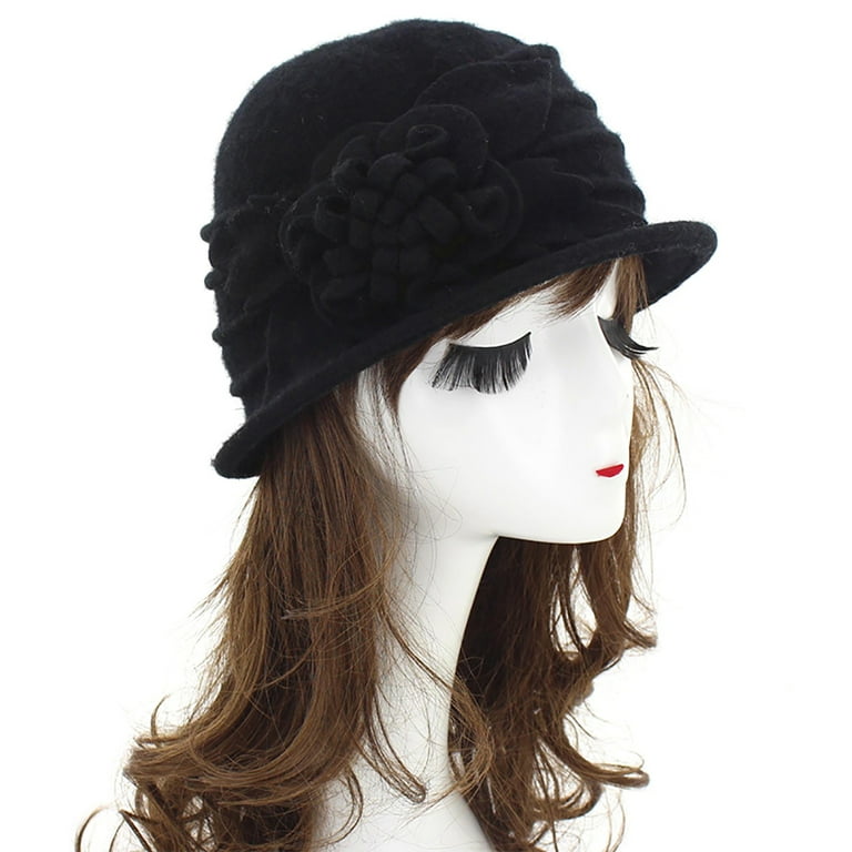 Ladies winter cloche hats clearance