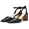 thumbnail image 1 of Women  Closed Toe Heels Chunky Block Heel Ankle Strap Pumps Slingback Heeled Sandals, 1 of 4