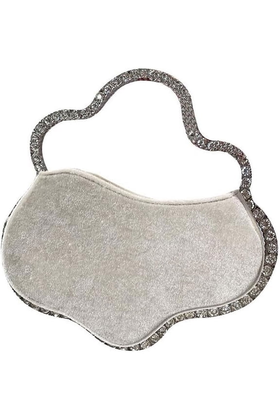 Women Cloud Shape Rhinestone Clutch,Cute Mini Diamond Purse Bag Evening Handbag for Wedding Party Women