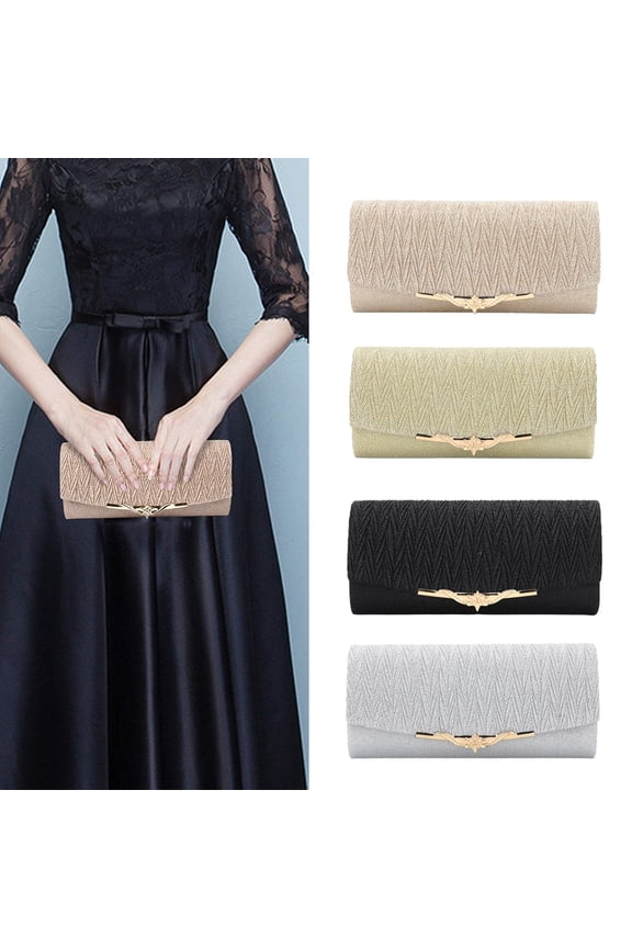 Party Womens Wife Banquet Glitter Bag Chain Shoulder Bag Sequins Evening Clutch Purse For Wedding Dinner Evening Party/Silver