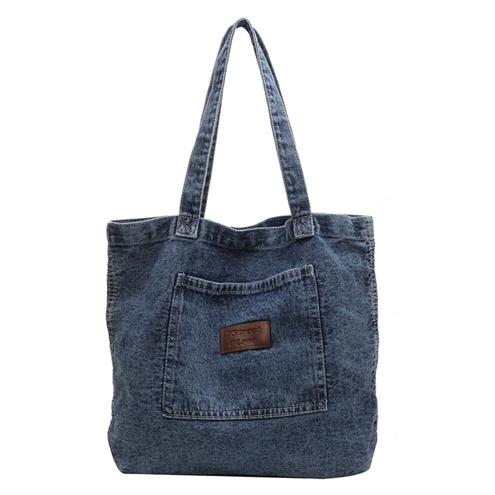 Women Clutch Bag Fashionalbe Denim Simple Female Commuter Handbag Light Blue Shoulder Bags for Women Walmart