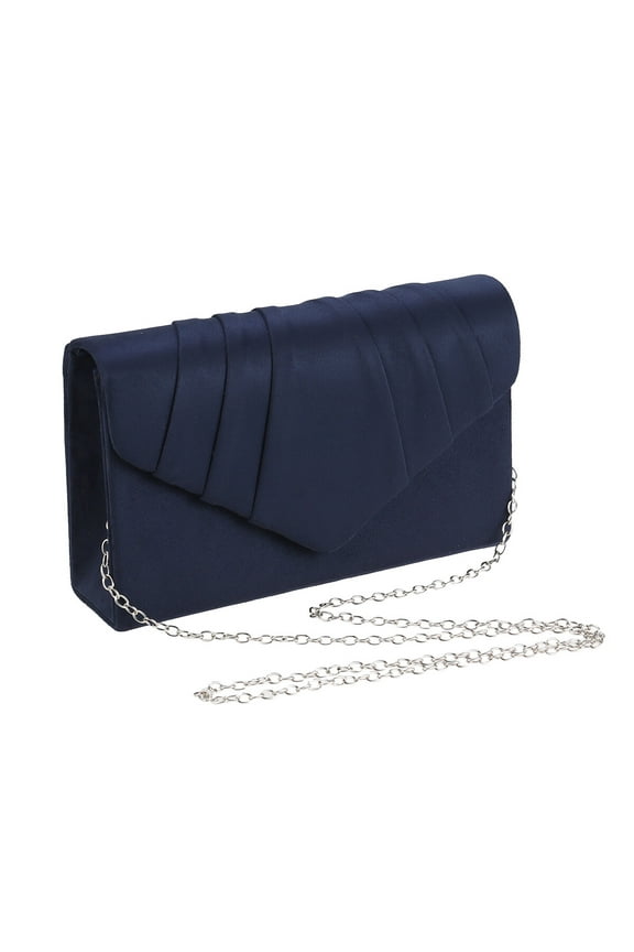 Women Clutch Bags Dinner Crossbody Handbag Purse for Evening Party Wedding (Navy)
