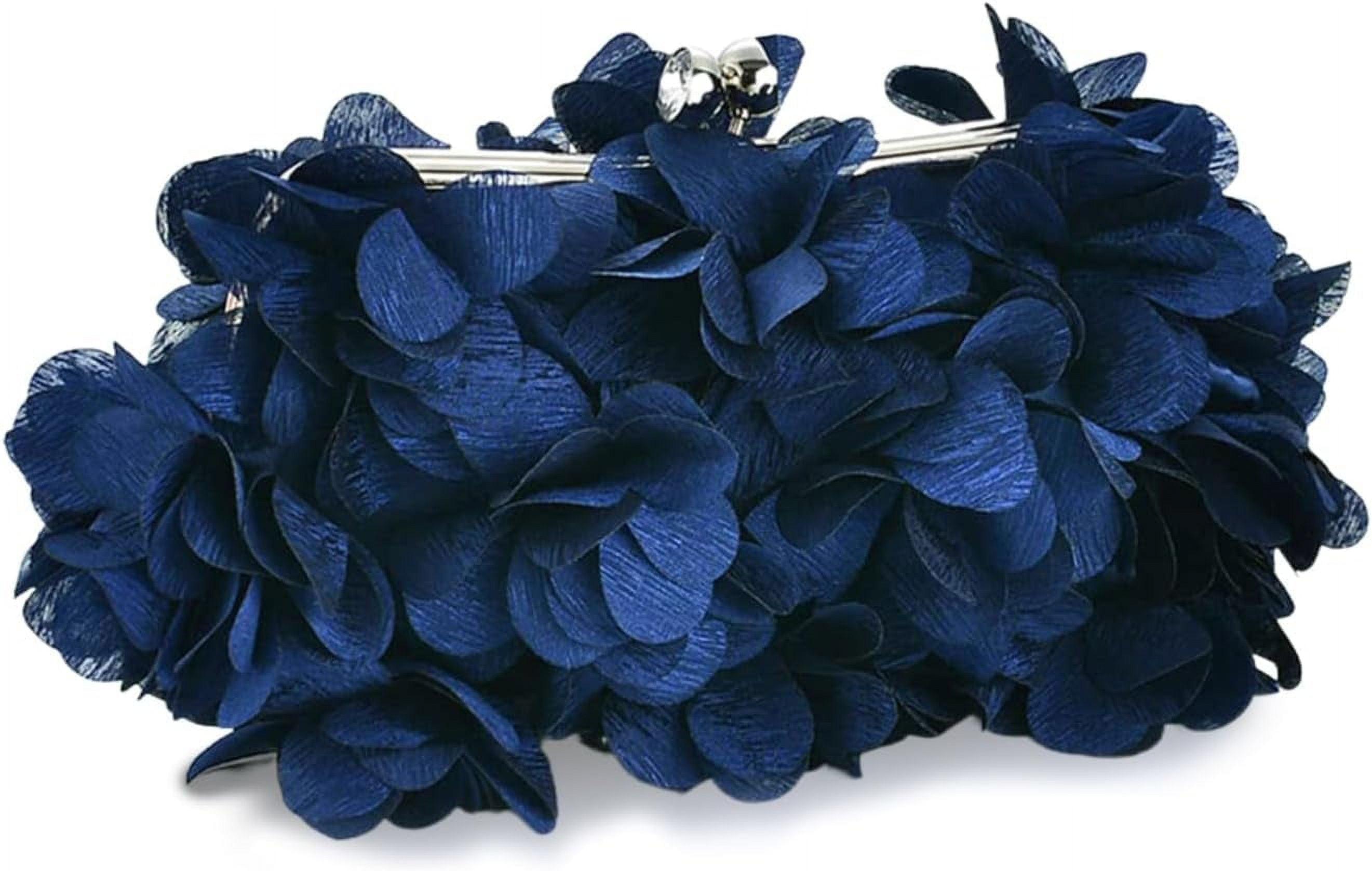 Women Clutch Evening Bag Small Floral Purses with Chain for Wedding, Party, Prom