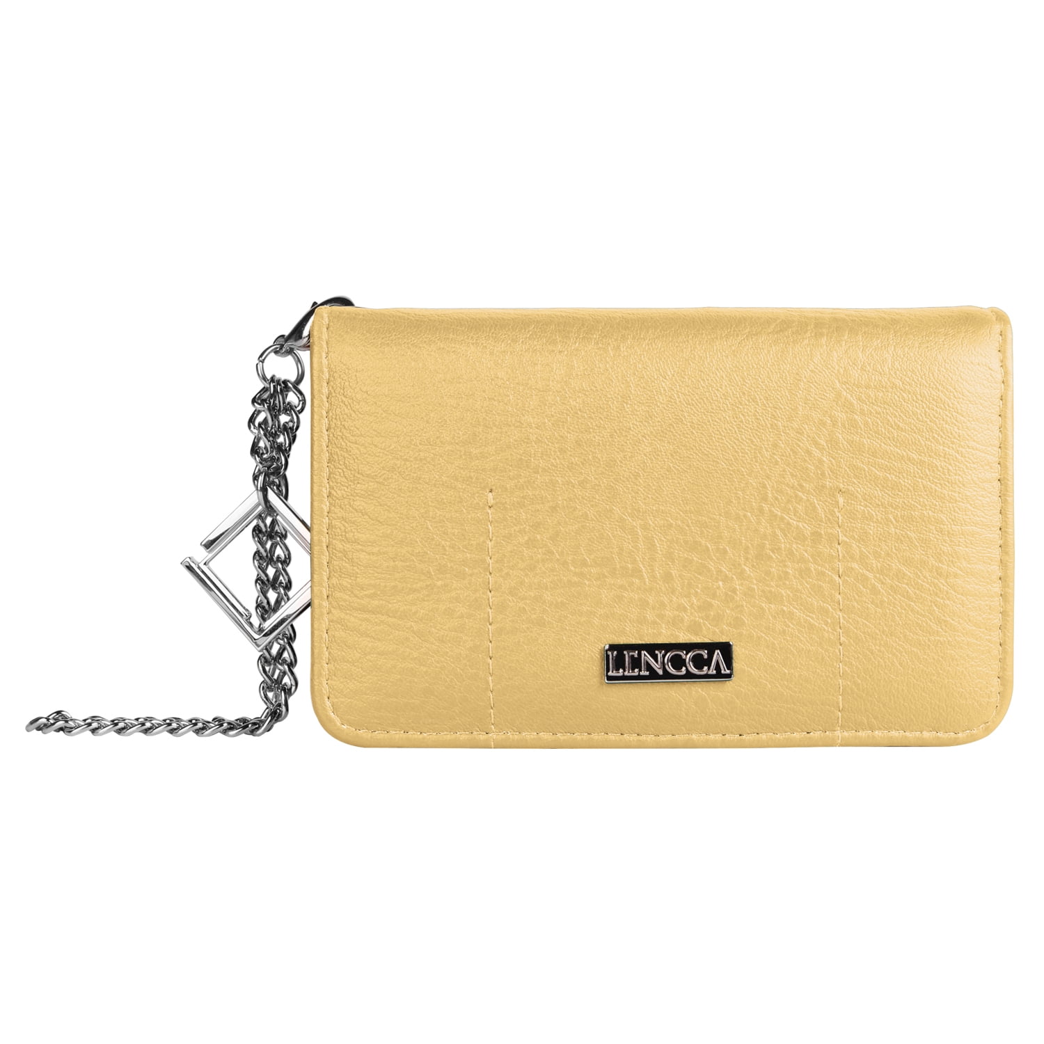 Women Clutch Wristlet Wallet Case with Phone Compartment (Beige)