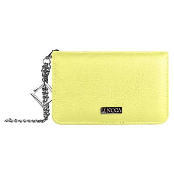 Women Clutch Wristlet Wallet Case with Phone Compartment (Sun Sky)