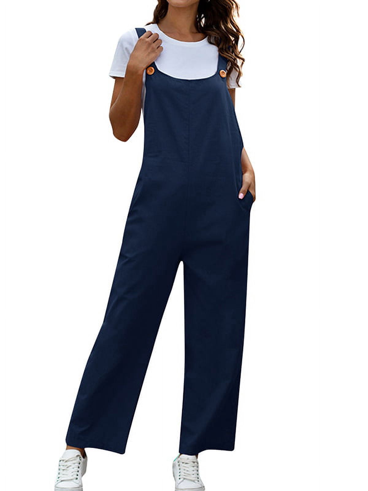 Full Size Wide Leg Overalls With Pockets