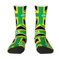 thumbnail image 1 of Women Colorful Crew Socks Jamaica Jamaican Kingdom Flag Novelty Fun Socks For Mens, 1 of 7