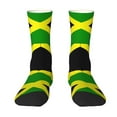 thumbnail image 1 of Women Colorful Crew Socks Jamaican Flag Novelty Fun Socks For Mens, 1 of 7