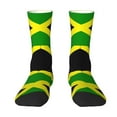 thumbnail image 1 of Women Colorful Crew Socks Jamaican Flag Novelty Fun Socks For Mens, 1 of 7