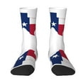 thumbnail image 1 of Women Colorful Crew Socks Texas Flag Map Novelty Fun Socks For Mens, 1 of 7