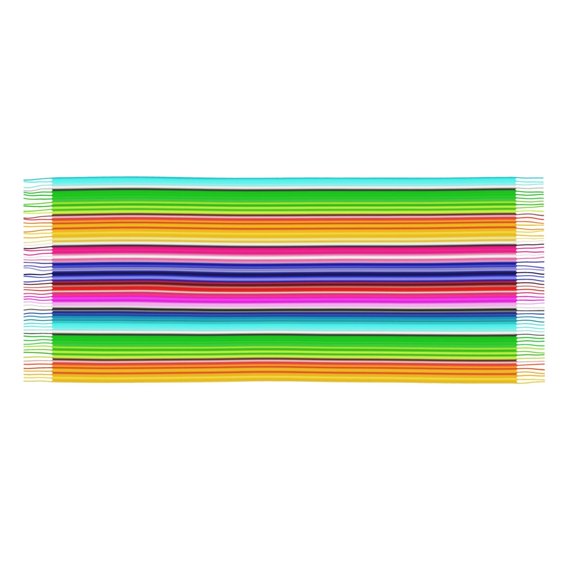 Women Colorful Serape Scarfs Large Warm Soft Shawls Wraps