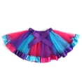 thumbnail image 1 of Women Colorful Tutu Skirt Tulle Mini Skirts Cute Sheer Mesh Bodycon Skirt High Waist Dress, 1 of 3