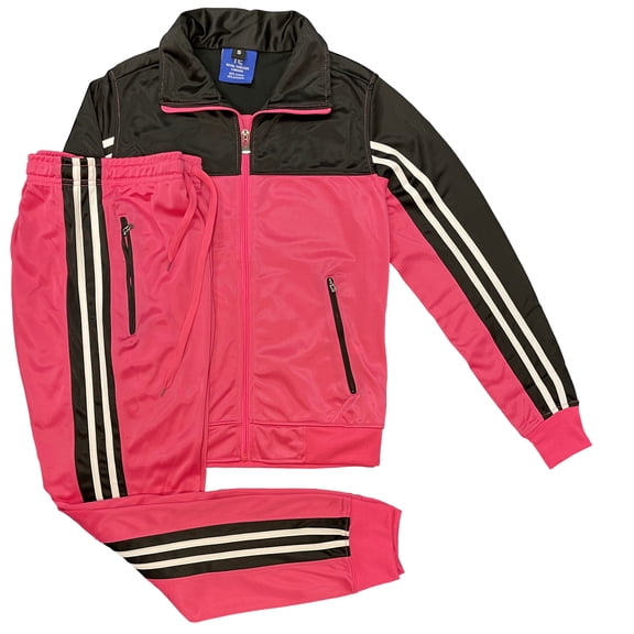 Women Colourblocked Versatile Striped 2 piece Tracksuit Set