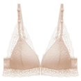 thumbnail image 1 of Women Comfort Front Closure Wireless Top Lace Floral Push Up Bra Lingerie, 1 of 2