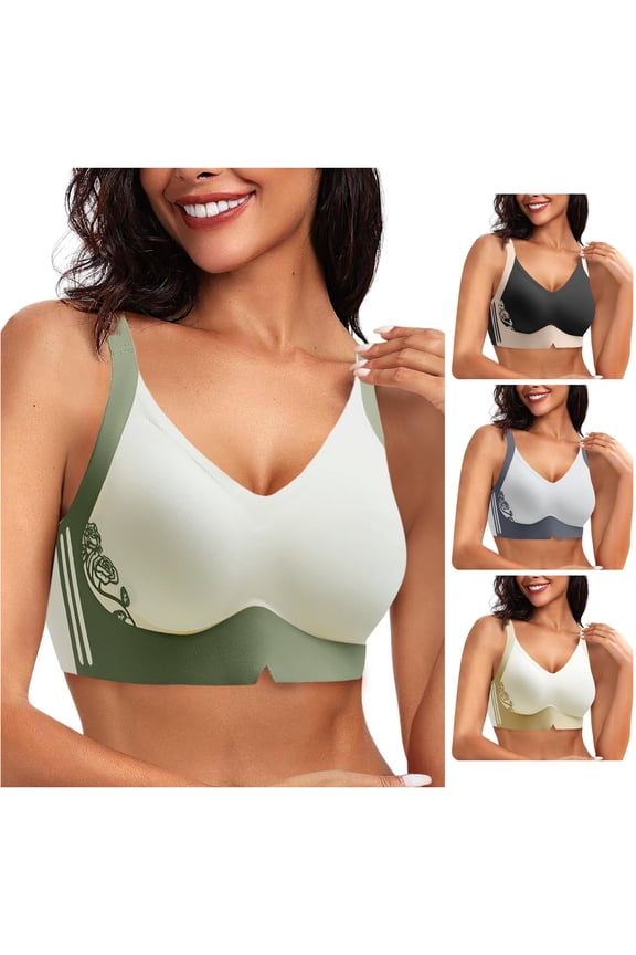 Women Comfort Plus Size Unpadded Lace Underwire Bra Adjustable Breathable Design, XXL, Mint Green