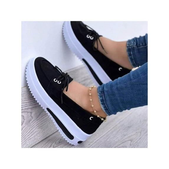 Women Comfort Soft Moccasin Style Sneakers Slip-Ons for Casual & Work Wear