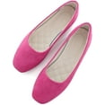 thumbnail image 1 of Women Comfort Square Toe Ballets Flats, Slip On Classical Walking Shoes for Wedding/Driving/Dating, 1 of 7