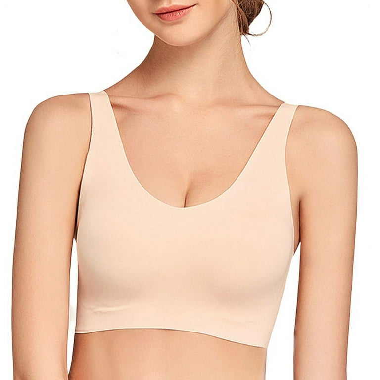 Women Comfortable Bras, Seamless Wire Free Everyday Bras, Soft and