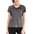 thumbnail image 1 of Women Compression Mesh Yoga Tops Running Workout Athletic Shirt Quick Dry Fit Activewear T Shirts, 1 of 8