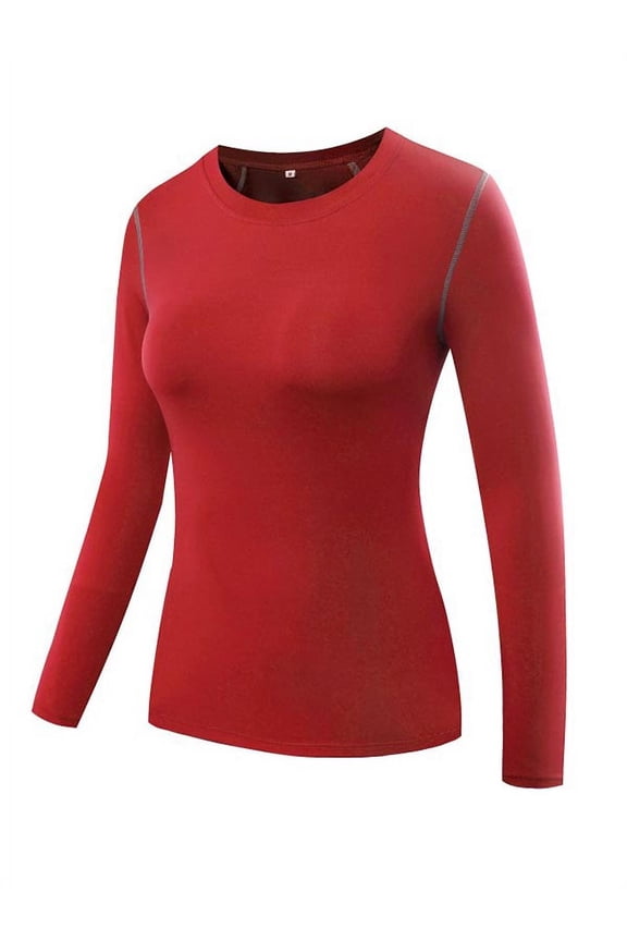 Women Compression Quick-Dry T-shirts Long Sleeve Activewear Tight Fitness Yoga Tops