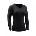thumbnail image 1 of Women Compression Quick-Dry T-shirts Long Sleeve Activewear Tight Fitness Yoga Tops, 1 of 2
