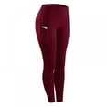 thumbnail image 1 of Women Compression Tights Fitness Leggings Running Yoga Pants with Pocket, 1 of 5