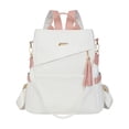 thumbnail image 1 of Women Convertible Backpack Purse, Faux Leather Travel Shoulder Bag with Tassel Charm, Anti Theft Casual Daypack, Multi Way Fashion Backpack Handbag for Daily Commute Shopping School Weekend Travel, 1 of 4