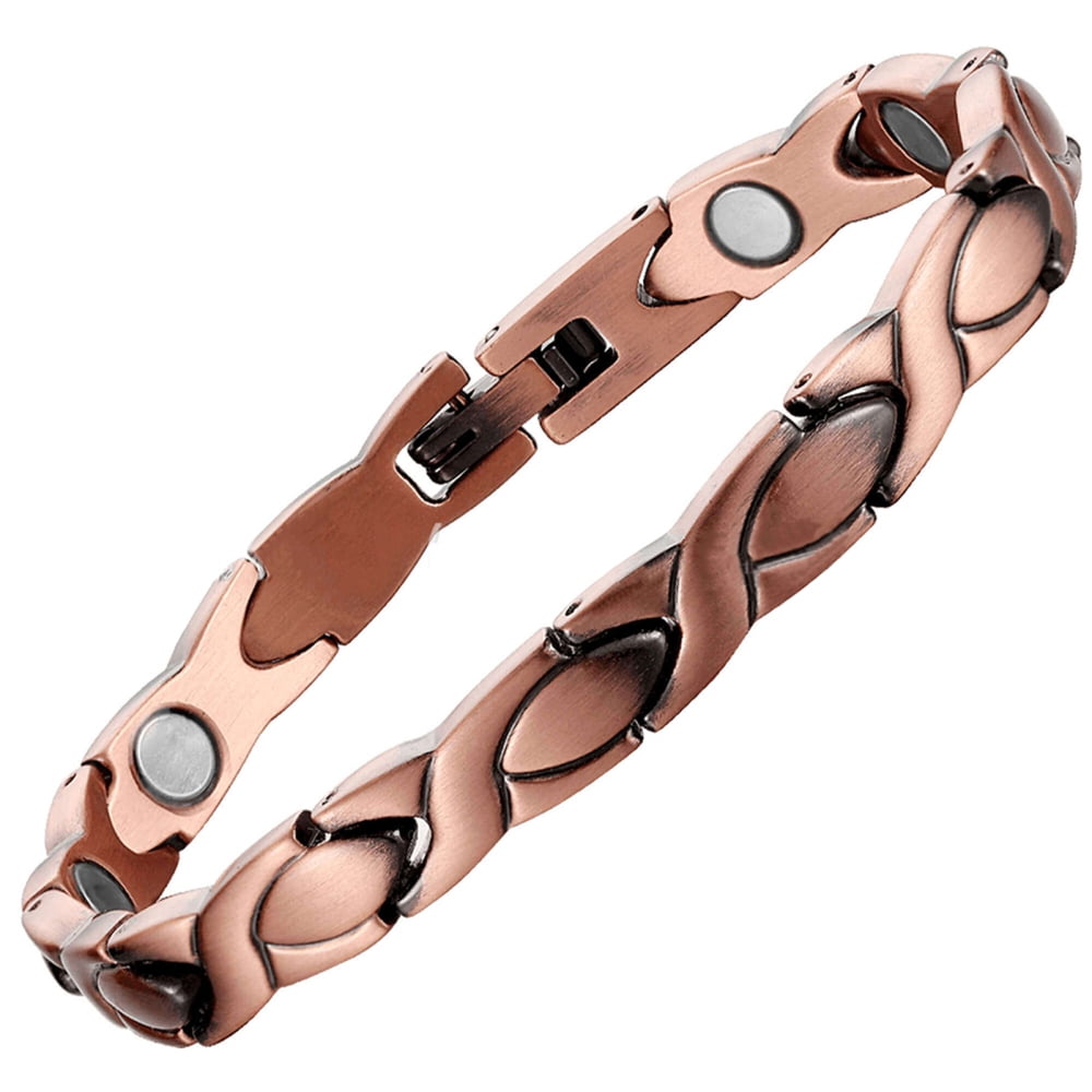 Buy Reaowazo Copper Bracelets For Women Copper Magnetic Bracelet For Women  Magnetic Copper Bracelet With 3 More Smarter Clasps Love Heart Jewelry Gift  for Women Girls, Copper, magnetic at Amazon.in