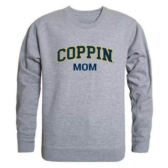 Women Coppin State Eagles Mom Crewneck Fleece, Heather Grey - 2XL