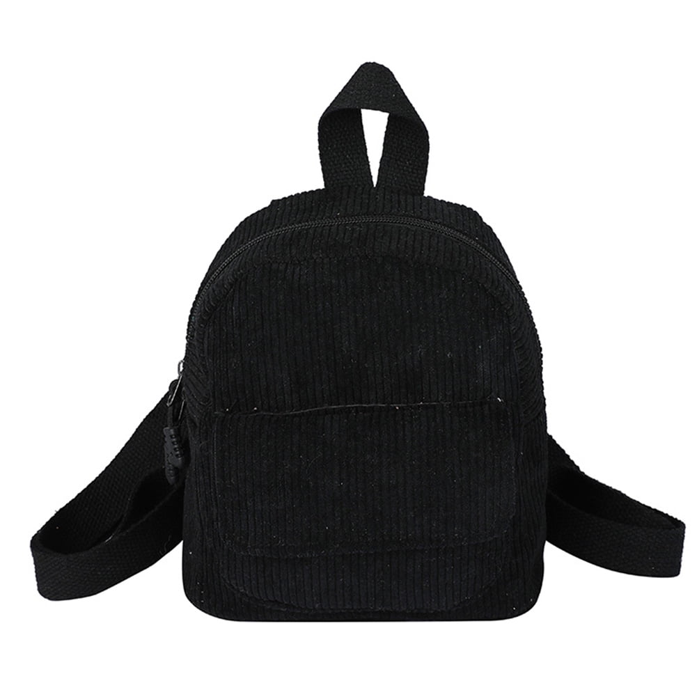 Black Corduroy Backpack Amazon.com: JHTPSLR Preppy Backpack Cute Vintage Corduroy  main image 2