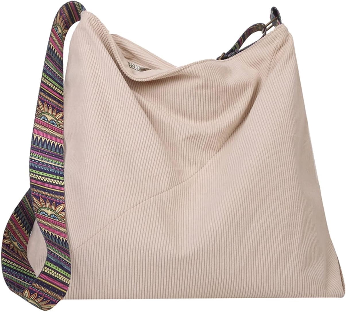 Women Corduroy Tote Bag Large Shoulder Hobo Bag for Women Boho Casual Handbag Purse