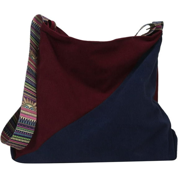 Women Corduroy Tote Bag Large Shoulder Hobo Bag for Women Boho Casual Handbag Purse