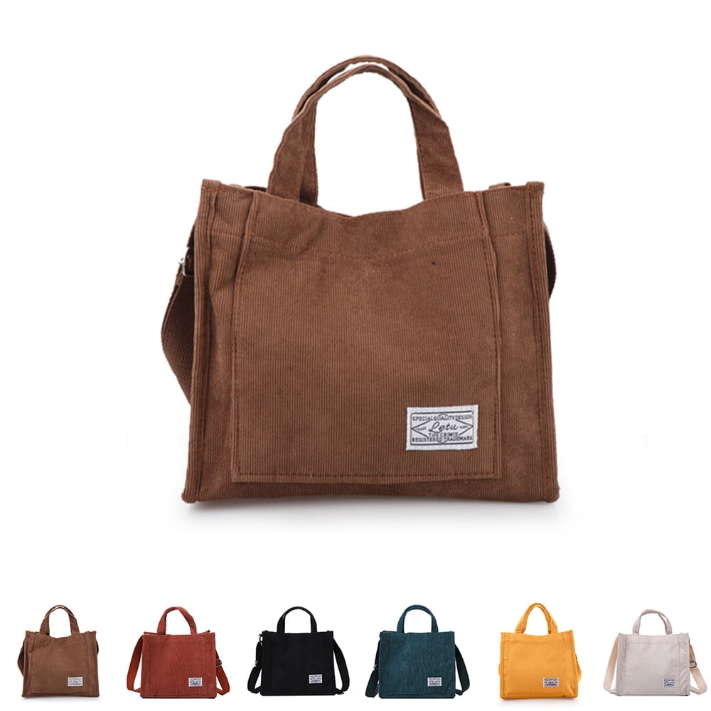 Ghsiuly Corduroy Tote Bag – Large Women's Shoulder Bag With Multiple Pockets, Crossbody Satchel For Work & Daily Use (13.7x5.9x13.7 In) - View #8