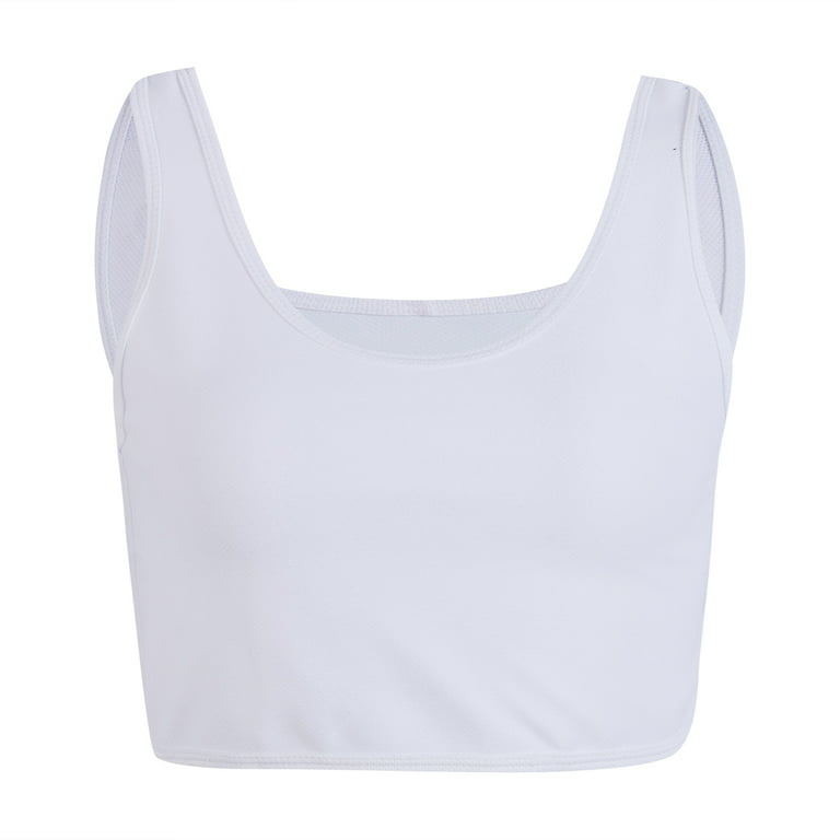 Compression Chest Binder Sports Bras for Womens Tomboy FTM Transgender Slim  Short Bustier Corset Crop Top Vest (Color : White, Size : Small) :  : Clothing, Shoes & Accessories