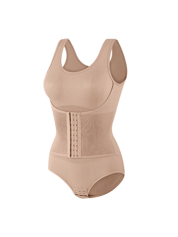 Women Corset Shapewear Full Body Compressed Bodysuit Tummy Slimming Butt Enhancer Invisible Design Body Shaper Underwear