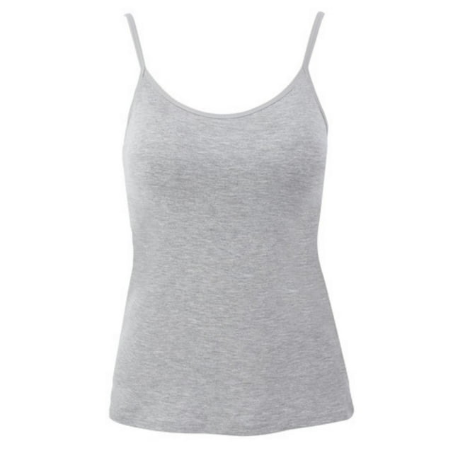 Women Cotton Camisole Shelf Bra Cami Tank Tops Adjustable Spaghetti Strap Tank Top - Walmart.com