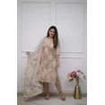 thumbnail image 1 of Women Cotton Designer Kurti Pant Dupatta Set Indian Ethnic Tunic Kurta Set Dress Round Neck 38, 1 of 4
