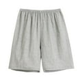 thumbnail image 1 of Women Cotton Line Pajama Shorts Lightweight Elastic Waist Sleepwear Lounge Pj Bottoms Casual Comfy Sleep Shorts, 1 of 4