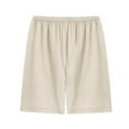 thumbnail image 1 of Women Cotton Line Pajama Shorts Lightweight Elastic Waist Sleepwear Lounge Pj Bottoms Casual Comfy Sleep Shorts, 1 of 2