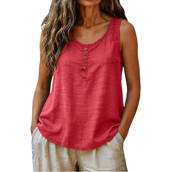Women Cotton Linen Tank Tops,Linen Sleeveless Tops For Women Muslin Shirt Women Summer Shirts Flowy Plain Gauzy Tees Lightweight Linen Tank Tops Women Plus Size Tank Tops For Women