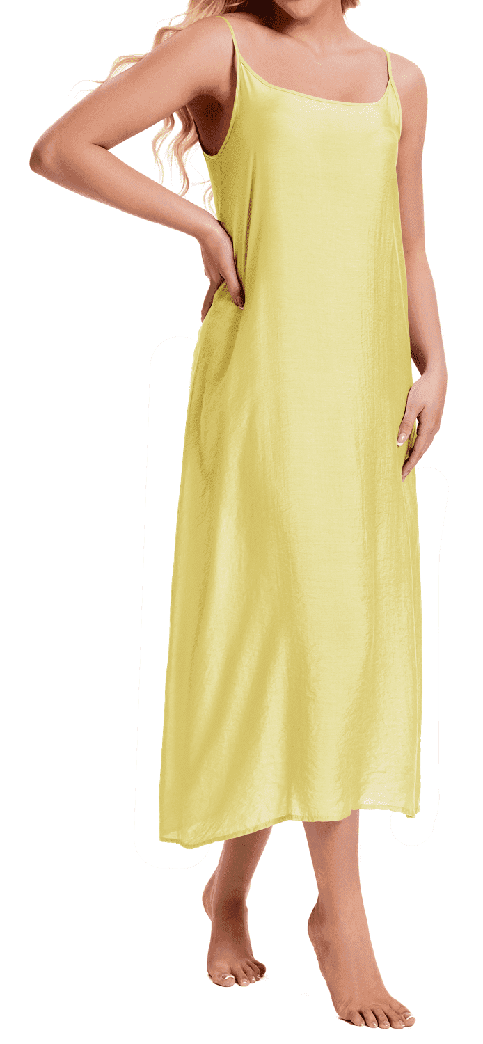 petticoat slip dress The This sleeveless camisole doubles as a small A HAXMNOU Women Ladies Lingerie Under