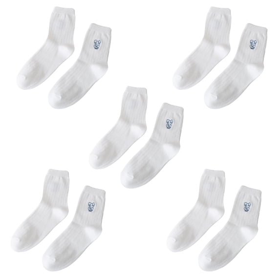 Women Cotton Socks, Soft Cotton Bootie Socks Women Above Ankle Crew Sock - Style 4