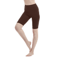 thumbnail image 1 of Women Cotton Spandex Gym Yoga Knee Length Exercise Bike Shorts S-5XL, 1 of 5