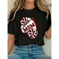 thumbnail image 1 of Women Cotton Tshirt Cheer Mom For Proud Mama Of Your Favorite Cheerleader Maroon T-Shirt Comfort Tshirt Women, 1 of 6