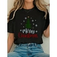 thumbnail image 1 of Women Cotton Tshirt Merry Christmas Tree Christmas For Women And Men T-Shirt Comfort Tshirt Women, 1 of 7