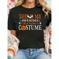 thumbnail image 1 of Women Cotton Tshirt This Is My Awesome Grandma Costume Funny Halloween T-Shirt Comfort Tshirt Women, 1 of 7