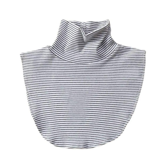 Women Cotton Turtleneck Fake Collar Half Top Shirts Blouse Inserts Dickey False Warmer For Women Turtleneck Cover
